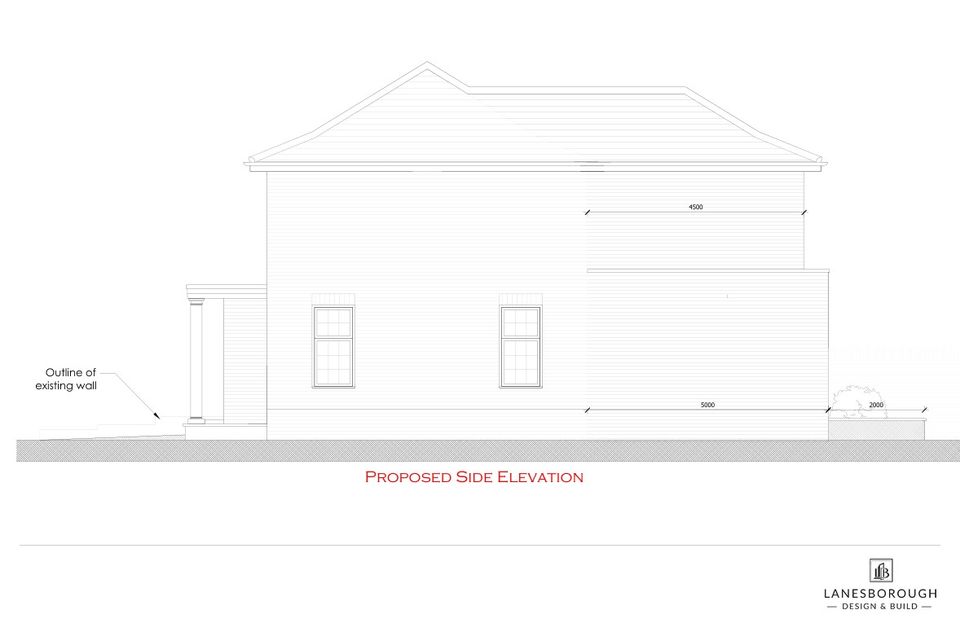 8 Chiltern Road — Proposed side elevation